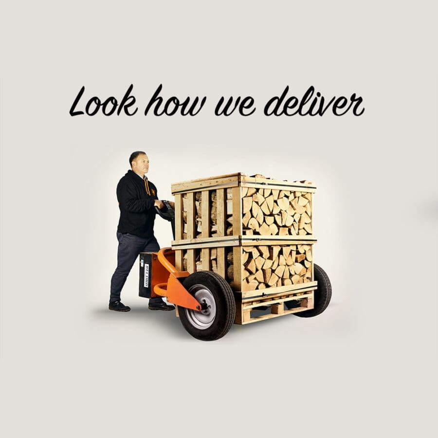 1 x Deluxe Ash/Hardwood Firewood Logs - XL Crate (3 month delivery)